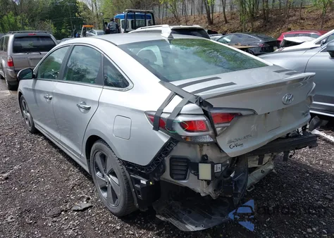 2017 Hyundai Sonata Hybrid z USA, uszkodzony, nr VIN KMHE34L12HA050408